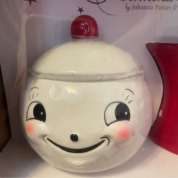 NIB JOHANNA PARKER LUNA SUGAR BOWL & CREAMER SET Laughing Moon Ceramic Coffee - Picture 3 of 12